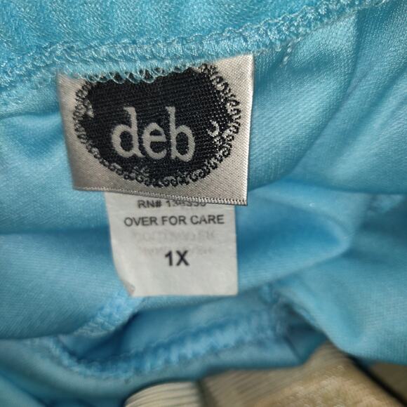 Vintage Y2K Aqua Deb Store Dress 1X Strapless Tulle Hi Low Prom Formal Cruise - Picture 9 of 16